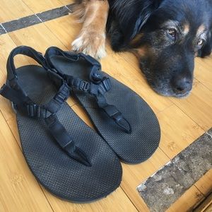 Black Bedrock Sandals